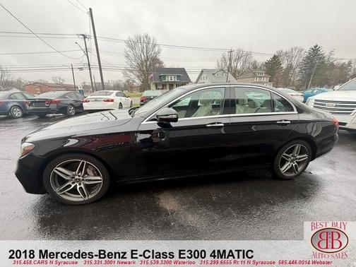 Black 2018 Mercedes-Benz E-Class E 300 4MATIC