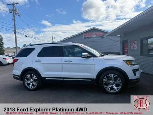 White 2018 Ford Explorer Platinum