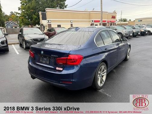Blue 2018 BMW 330 i xDrive