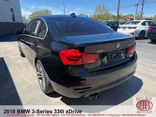 Black 2018 BMW 330 i xDrive
