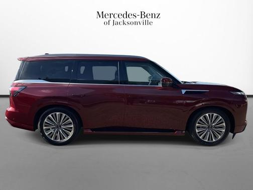Coulis Red 2025 INFINITI QX80 Luxe