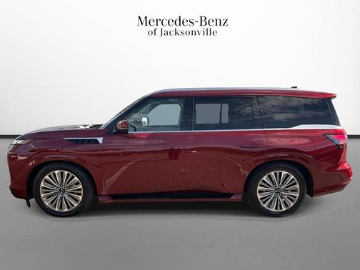 Coulis Red 2025 INFINITI QX80 Luxe