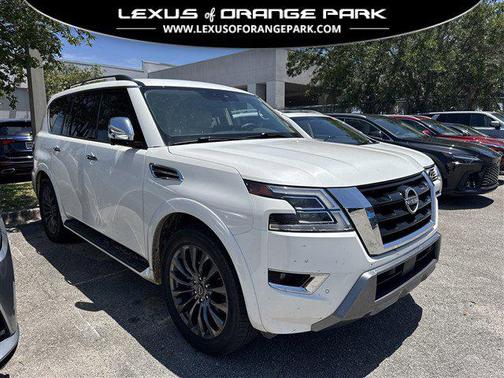 Aspen White Tricoat 2023 Nissan Armada Platinum 2WD