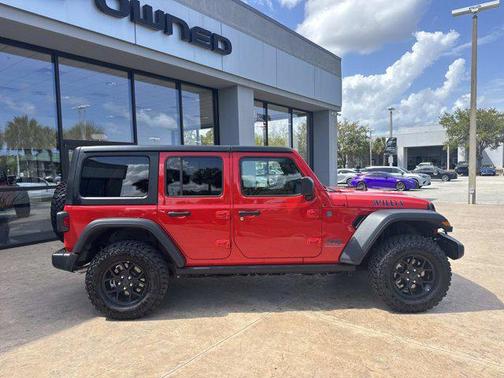 Firecracker Red Clearcoat 2025 Jeep Wrangler 4xe Willys