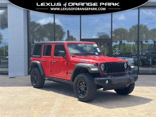 Firecracker Red Clearcoat 2025 Jeep Wrangler 4xe Willys