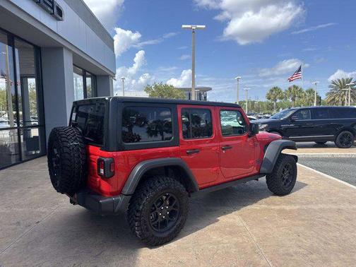 Firecracker Red Clearcoat 2025 Jeep Wrangler 4xe Willys