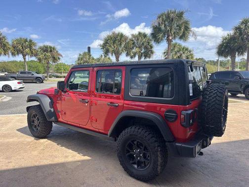 Firecracker Red Clearcoat 2025 Jeep Wrangler 4xe Willys