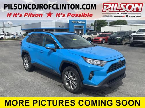Blue Flame 2021 Toyota RAV4 XLE Premium