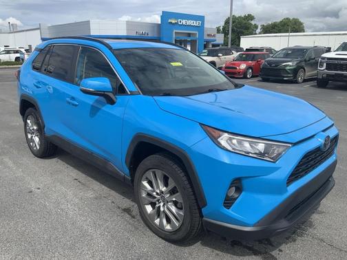 Blue Flame 2021 Toyota RAV4 XLE Premium