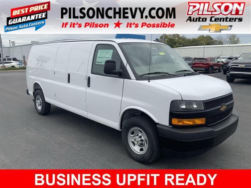 Summit White 2025 Chevrolet Express 3500 RWD 3500 Extended Wheelbase WT