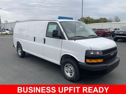 Summit White 2025 Chevrolet Express 3500 RWD 3500 Extended Wheelbase WT