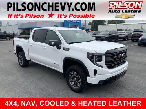 Summit White 2025 GMC Sierra 1500 AT4