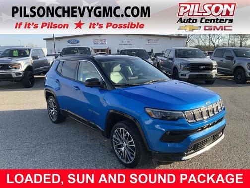 Laser Blue Pearlcoat 2022 Jeep Compass Limited