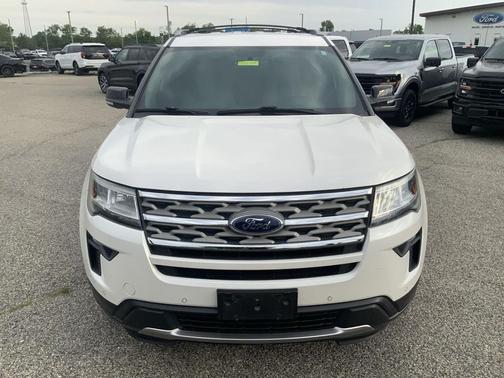 White Platinum Metallic Tri-Coat 2018 Ford Explorer XLT