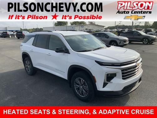 Summit White 2024 Chevrolet Traverse LT