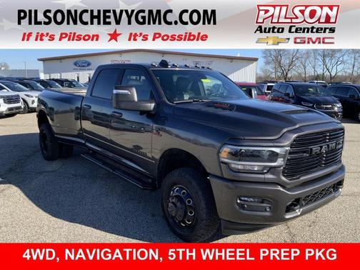 Granite Crystal Metallic Clearcoat 2024 RAM 3500 Laramie Crew Cab 4x4 8' Box