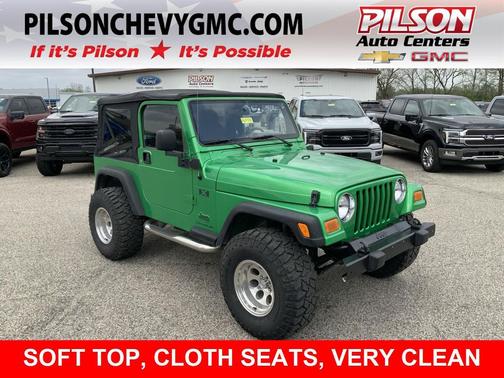 Electric Lime Green Pearlcoat/Medium Gray Soft Top 2005 Jeep Wrangler X