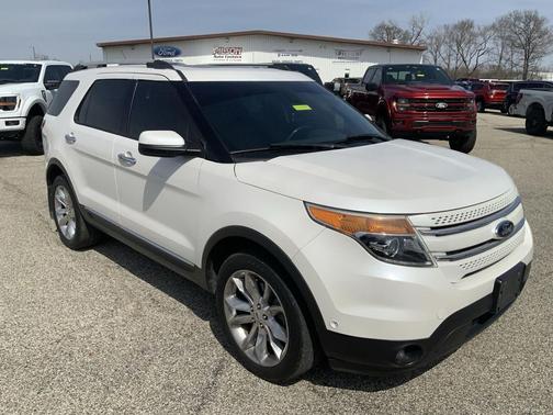 White Platinum Metallic Tri-Coat 2013 Ford Explorer Limited