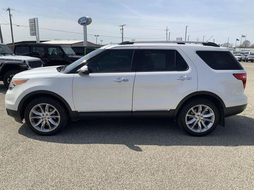 White Platinum Metallic Tri-Coat 2013 Ford Explorer Limited