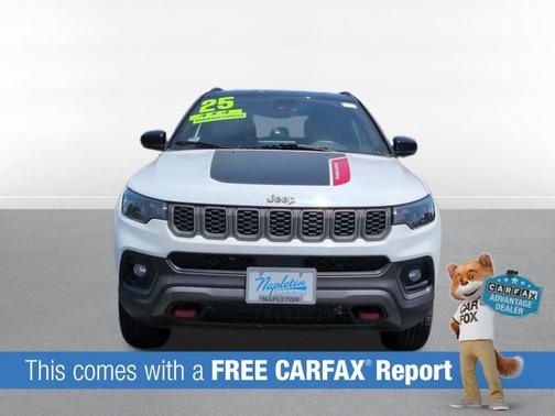 Bright White Clearcoat 2025 Jeep Compass Trailhawk
