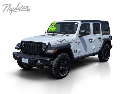 Bright White Clearcoat 2022 Jeep Wrangler Willys