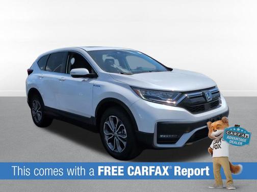 Platinum White 2022 Honda CR-V Hybrid EX-L