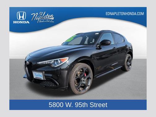 Vulcano Black Metallic 2023 Alfa Romeo Stelvio Veloce AWD
