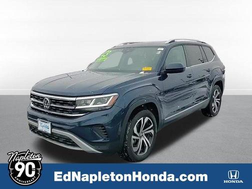 Tourmaline Blue Metallic 2023 Volkswagen Atlas 3.6L SEL SUV