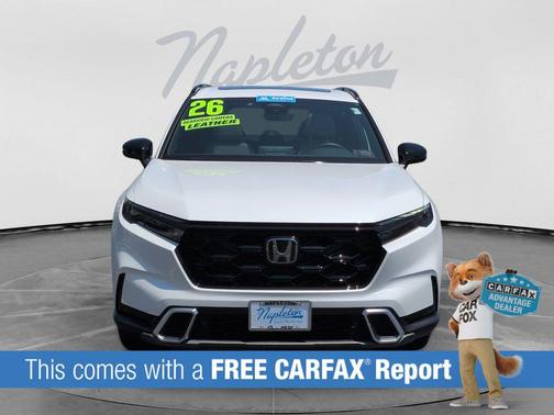 Platinum White Pearl 2026 Honda CR-V Hybrid Sport Touring AWD