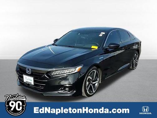 Crystal Black Pearl 2022 Honda Accord Hybrid Sport Sedan