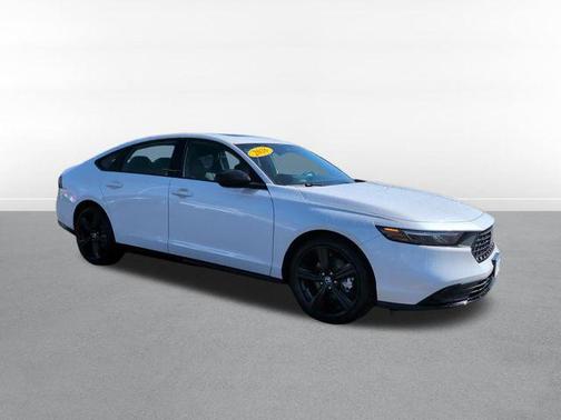 Platinum White Pearl 2026 Honda Accord Hybrid Sport-L