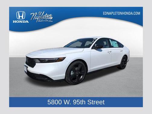 Platinum White Pearl 2026 Honda Accord Hybrid Sport-L