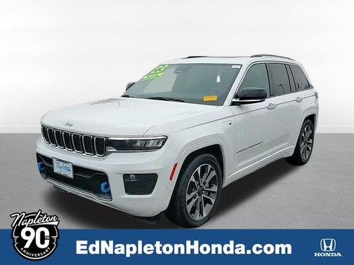 Bright White Clearcoat 2023 Jeep Grand Cherokee 4xe Overland SUV