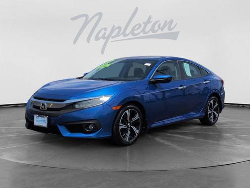 Blue 2017 Honda Civic Touring