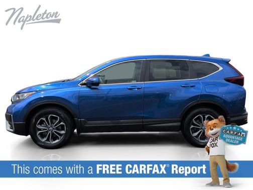 Blue 2021 Honda CR-V AWD EX