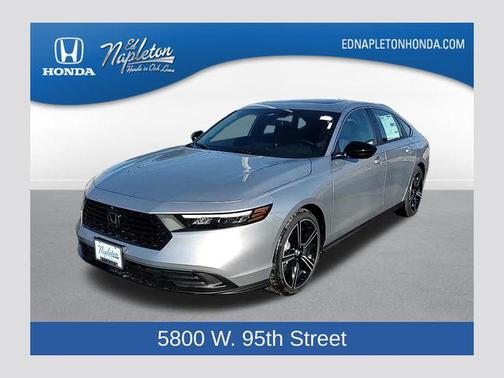 Solar Silver Metallic 2025 Honda Accord Hybrid Sport Sedan