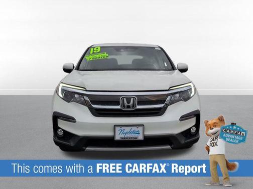 White Diamond Pearl 2019 Honda Pilot EX-L