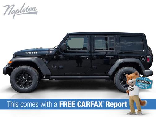 Black Clearcoat 2022 Jeep Wrangler Willys