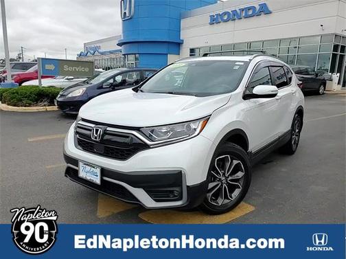 Platinum White Pearl 2021 Honda CR-V AWD EX-L