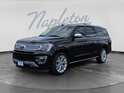 Agate Black Metallic 2019 Ford Expedition Max Platinum