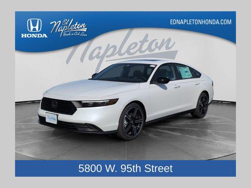 Platinum White Pearl 2026 Honda Accord Hybrid Sport