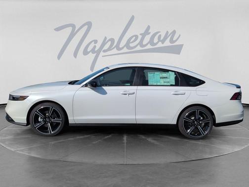 Platinum White Pearl 2026 Honda Accord Hybrid Sport