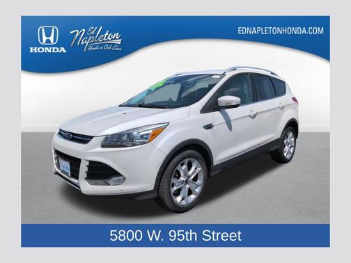 White Platinum Metallic Tri-Coat 2016 Ford Escape Titanium
