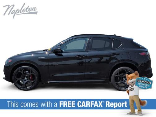 Vulcano Black Metallic 2024 Alfa Romeo Stelvio Veloce AWD