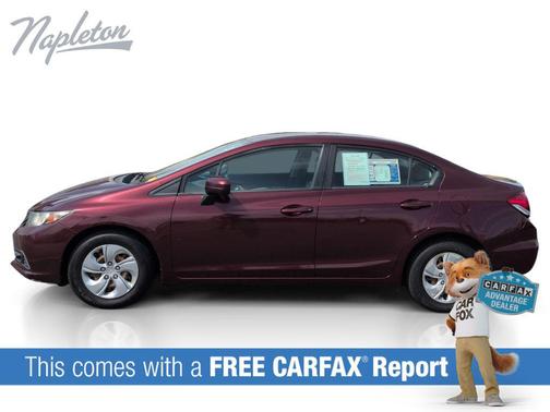 Crimson Pearl 2014 Honda Civic LX