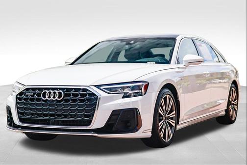 Glacier White Metallic 2022 Audi A8 L 55 TFSI quattro Tiptronic