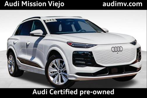 Glacier White 2025 Audi Q6 e-tron Premium Plus