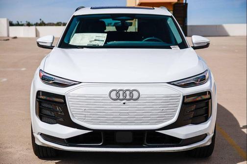 Glacier White 2025 Audi Q6 e-tron Premium quattro