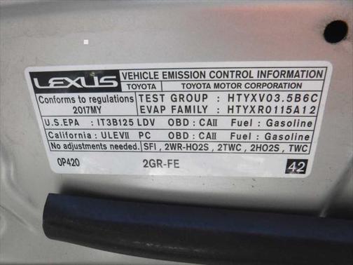 2017 Lexus ES 350 Base