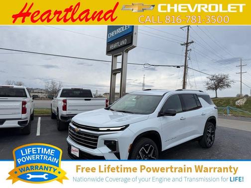 Polar White 2026 Chevrolet Traverse High Country